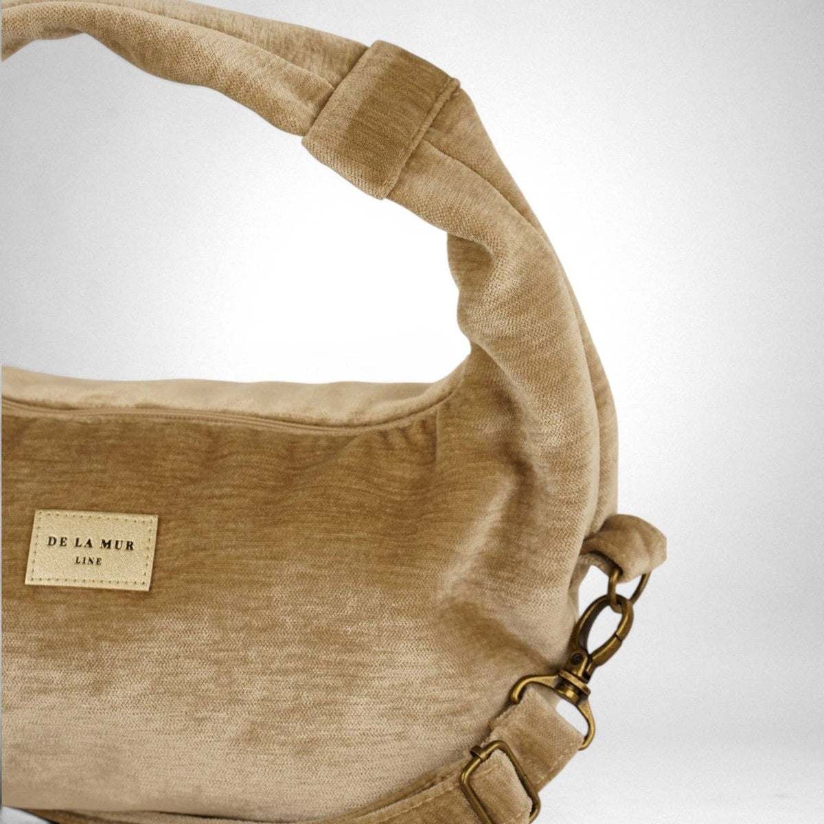 Sac de soirée en velours – Champagne doré-d’Espagne
