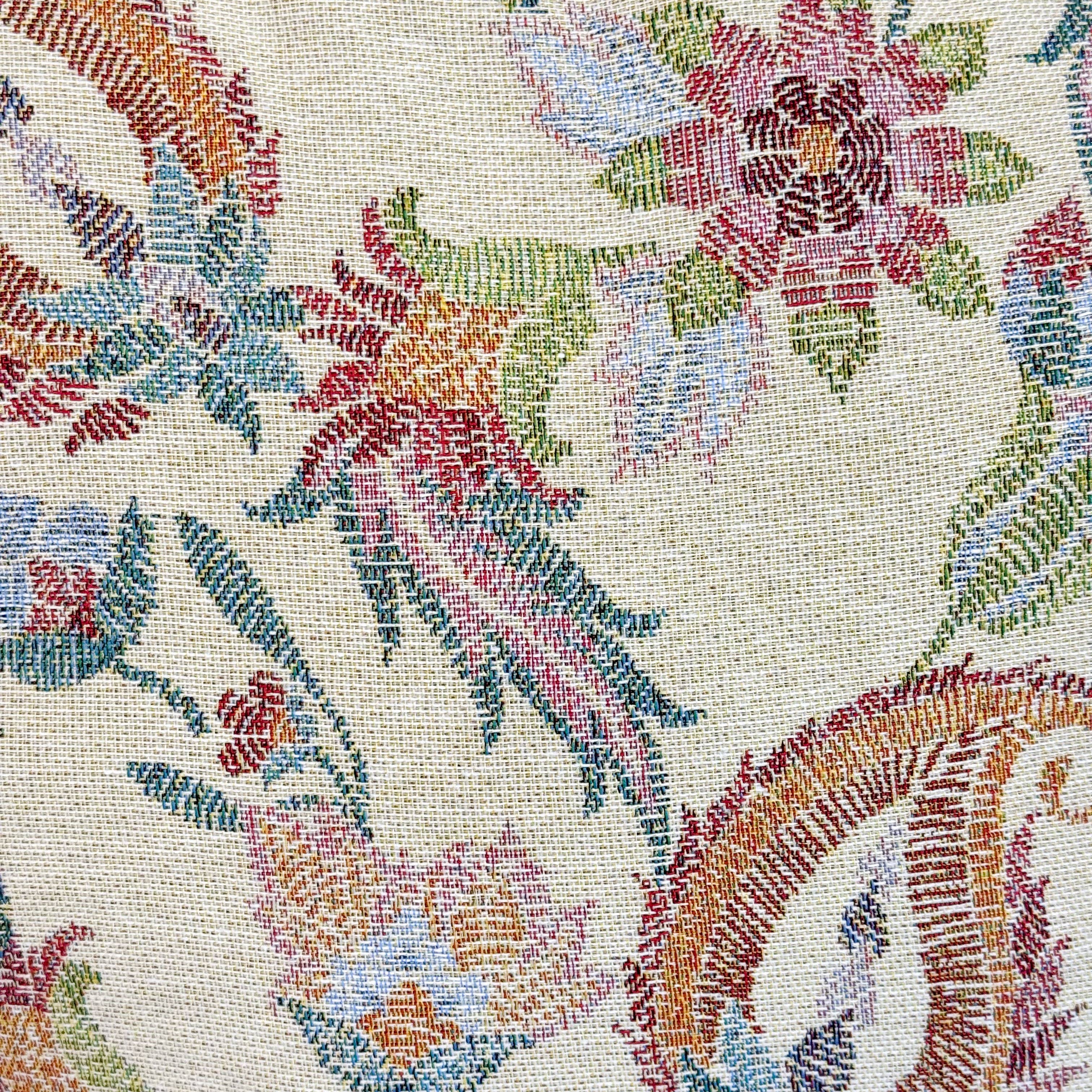 Grand sac cabas zippé à motif printanier