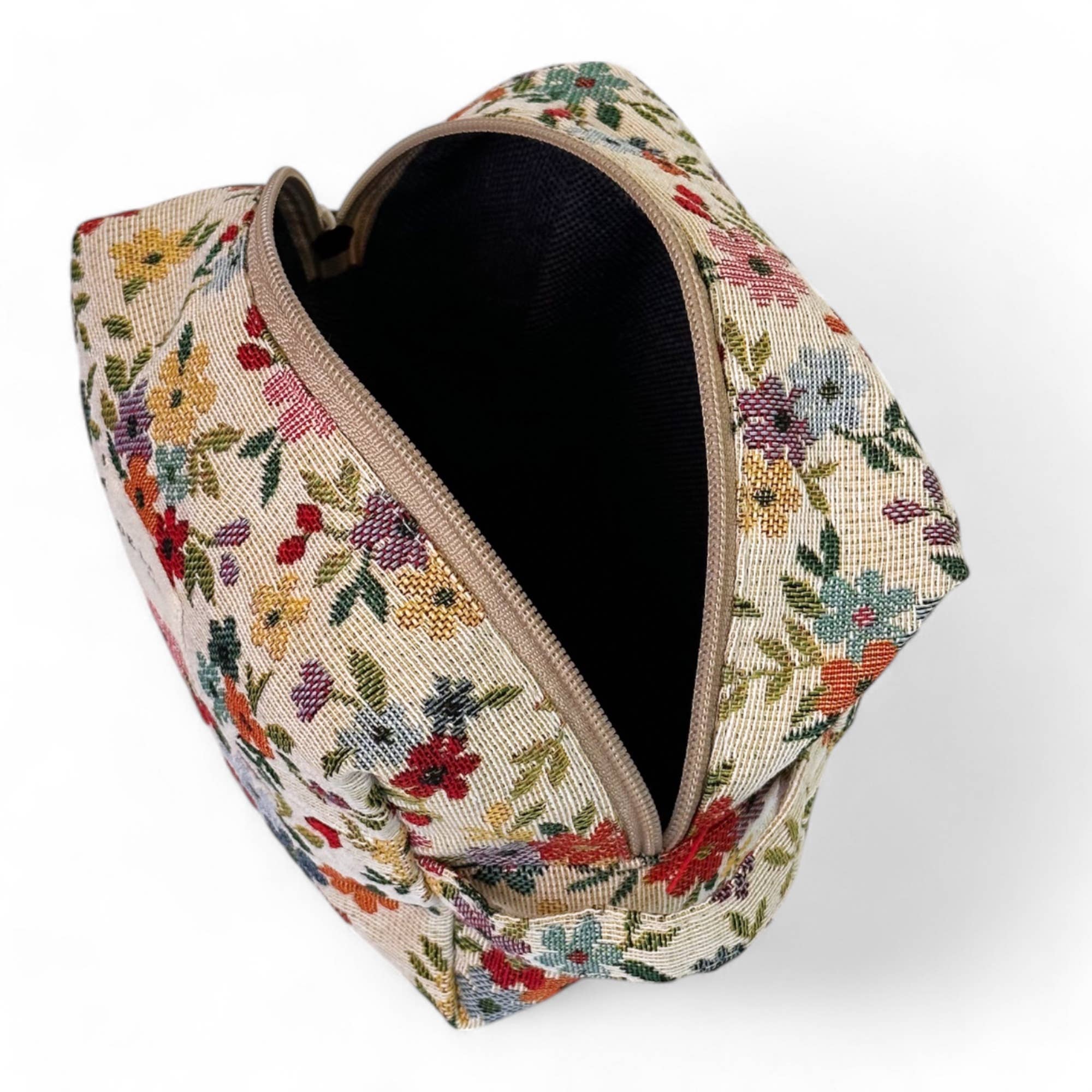Trousse de maquillage moyenne fleurie d'Espagne