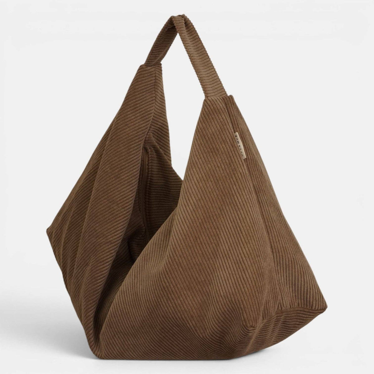Sac d’épaule en velours côtelé – Taupe beige-d’Espagne