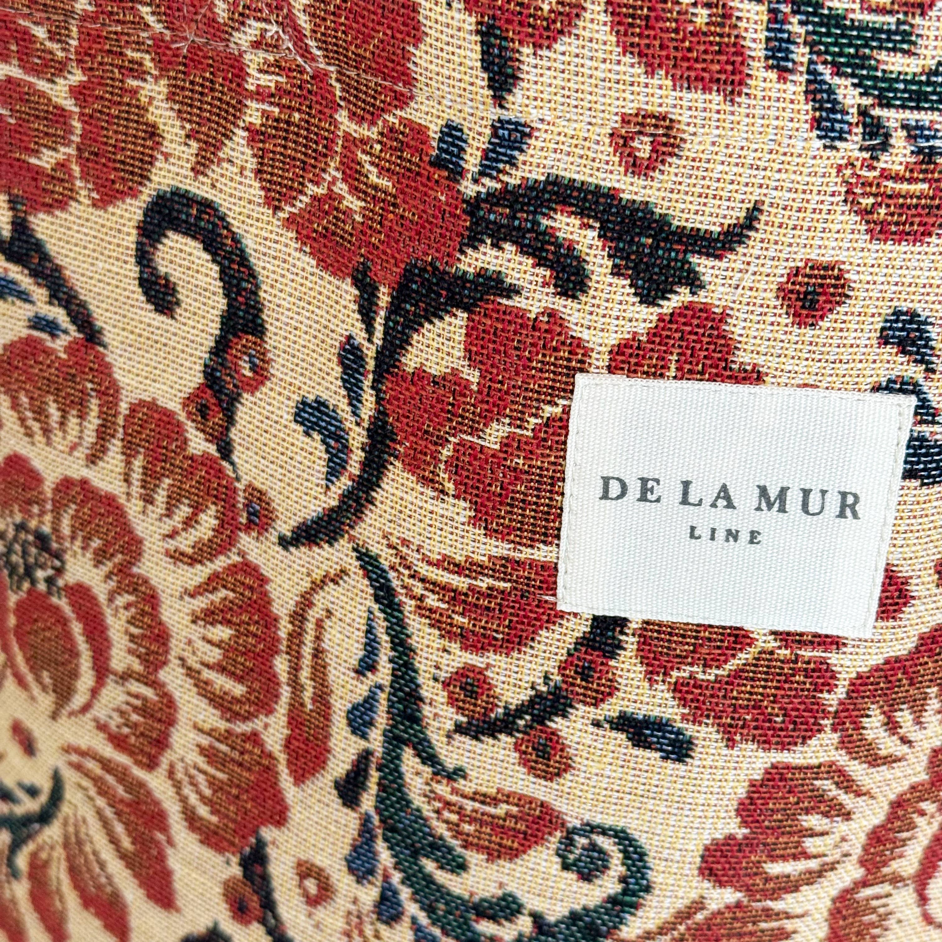 Grand sac cabas floral beige et rouge d'Espagne