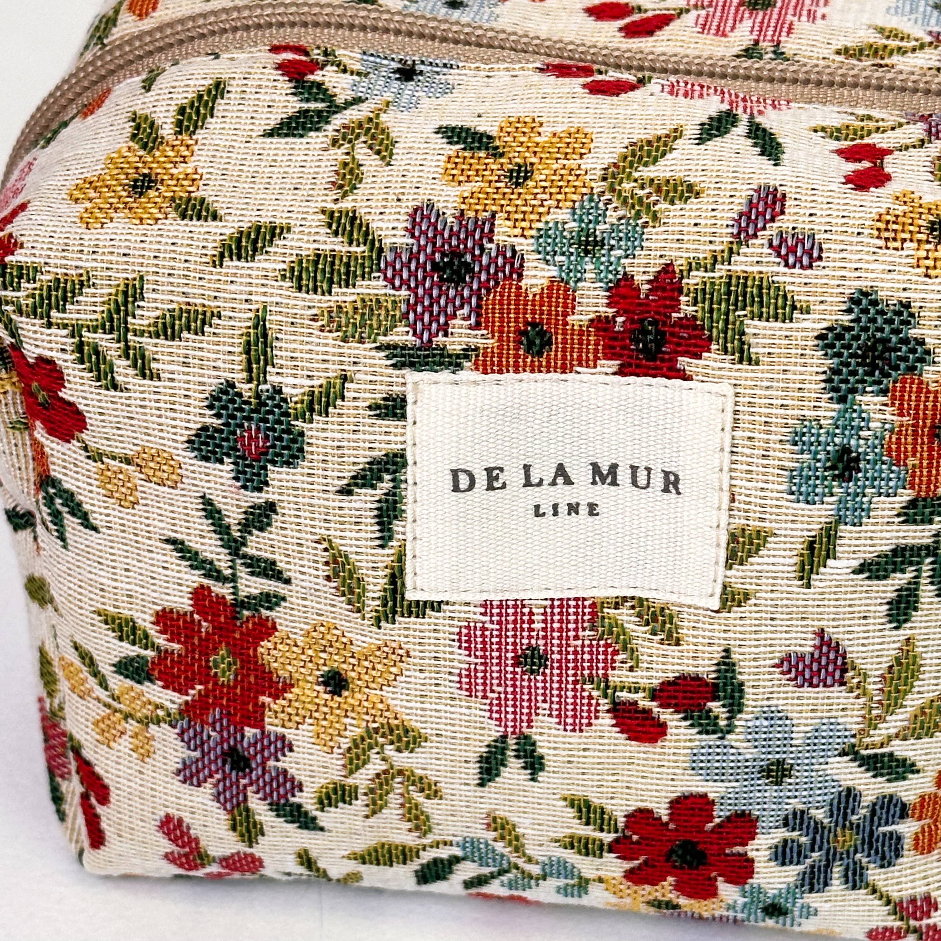 Trousse de maquillage moyenne fleurie d'Espagne