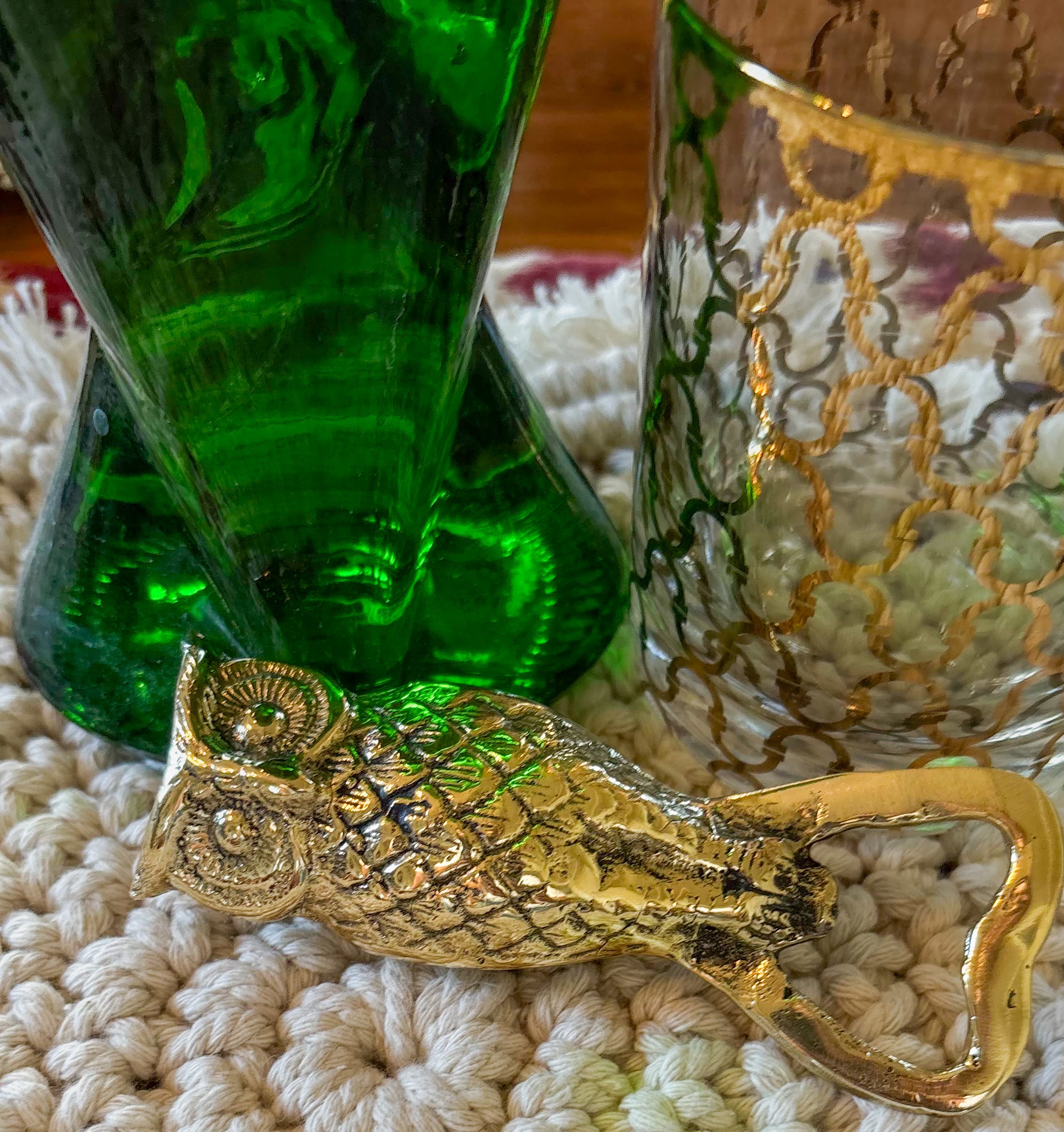 Ouvre-bouteille hibou de Bali