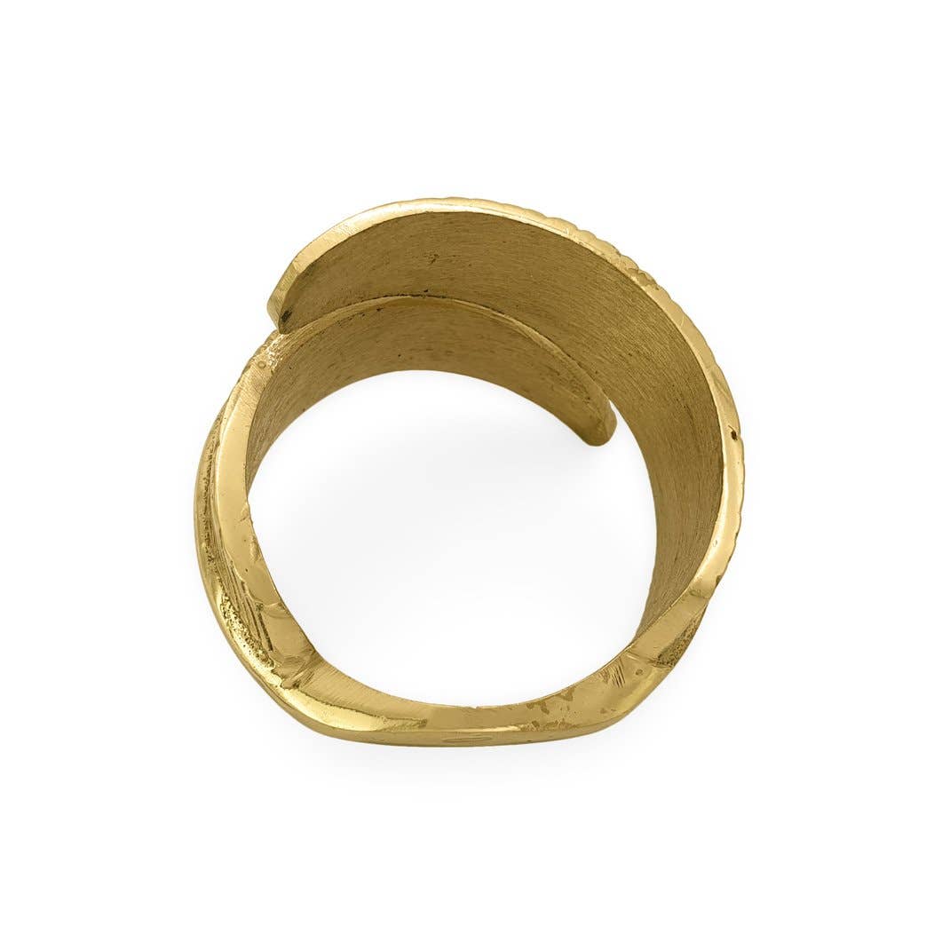Anneau de serviette en plume de Bali