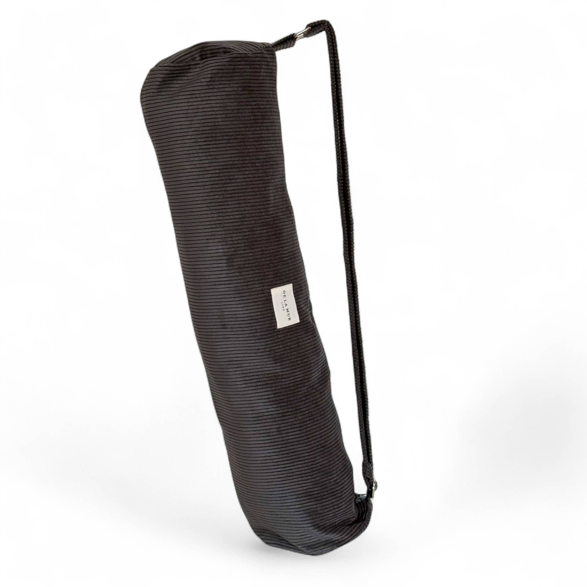 Sac pour tapis de yoga velours gris d’Espagne