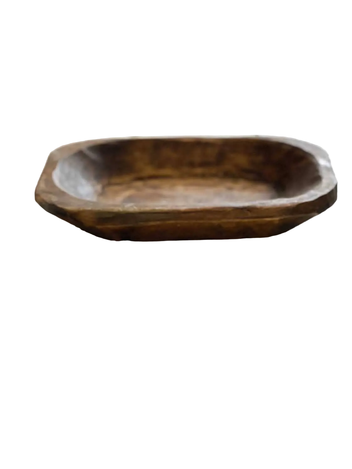 Mexico: Small wooden bowl, ready for candle, handmade, #A - 7.1
