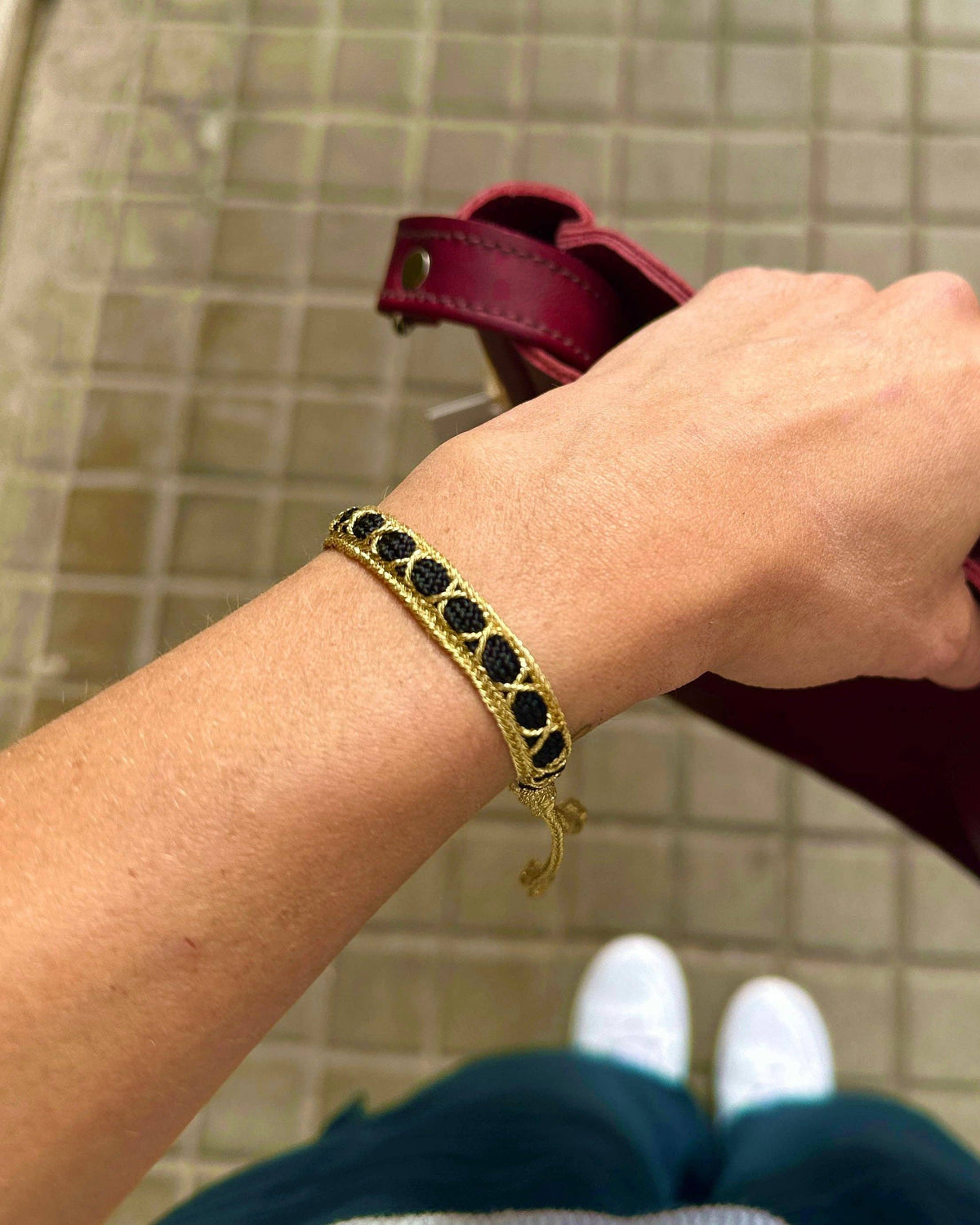 Bracelet Ahlam Noir et or - Maroc