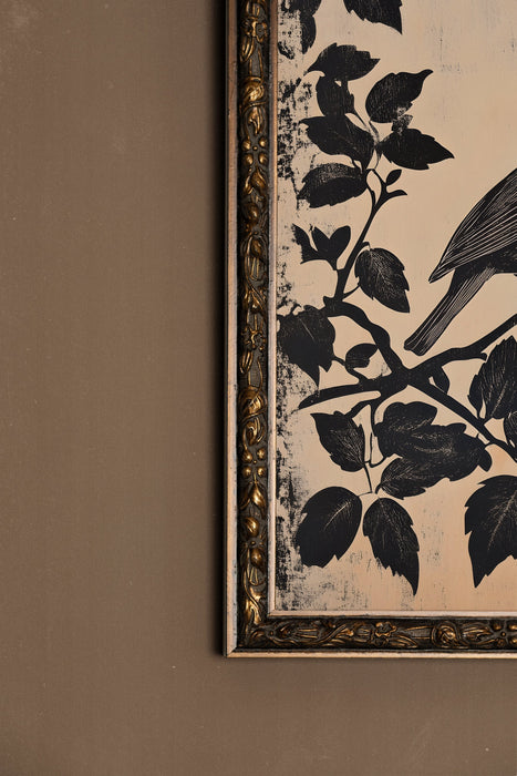 LES SECRETS DU VENT, Oeuvre sur toile rigide, encadré Vintage Bronze