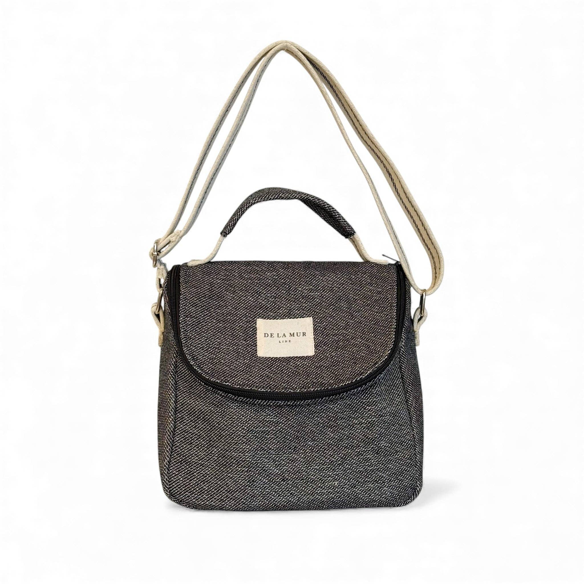 Sac isotherme jacquard bleu et crème- d’Espagne