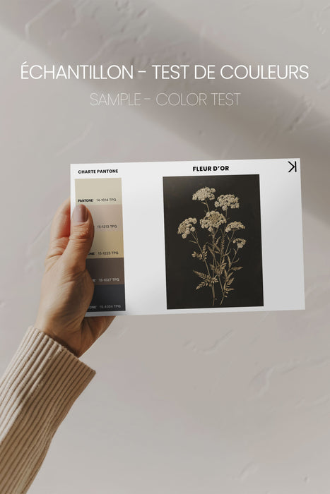 FLEUR D'OR, Oeuvre sur toile étirée