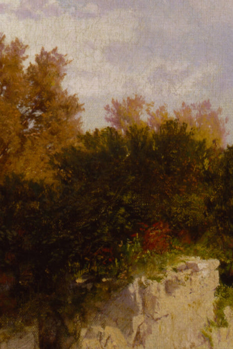 REFLETS D'AUTOMNE, Oeuvre sur toile rigide, encadré Vintage Bronze