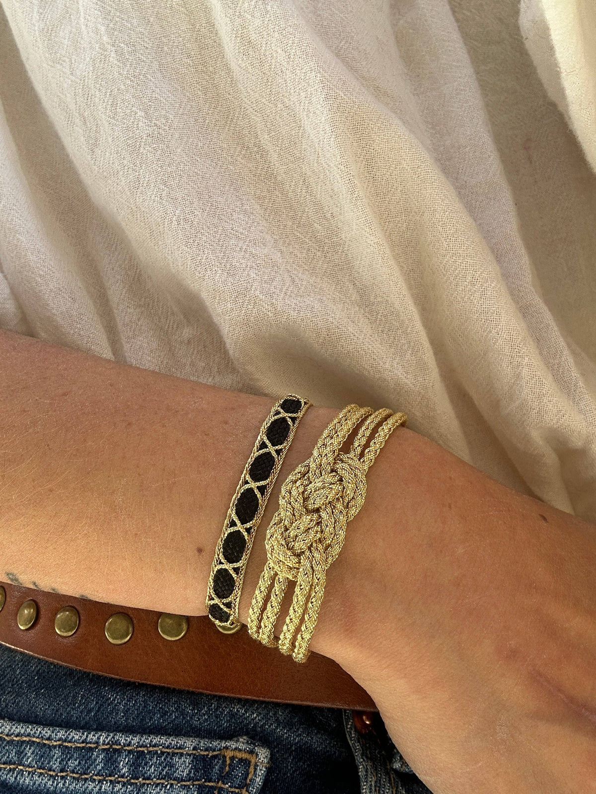 Bracelet Ahlam Noir et or - Maroc