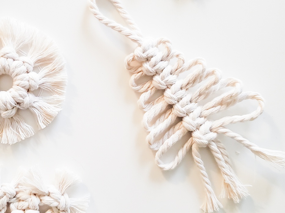 CANADA: Ornement de sapin de Noël en macramé | décoration bohème