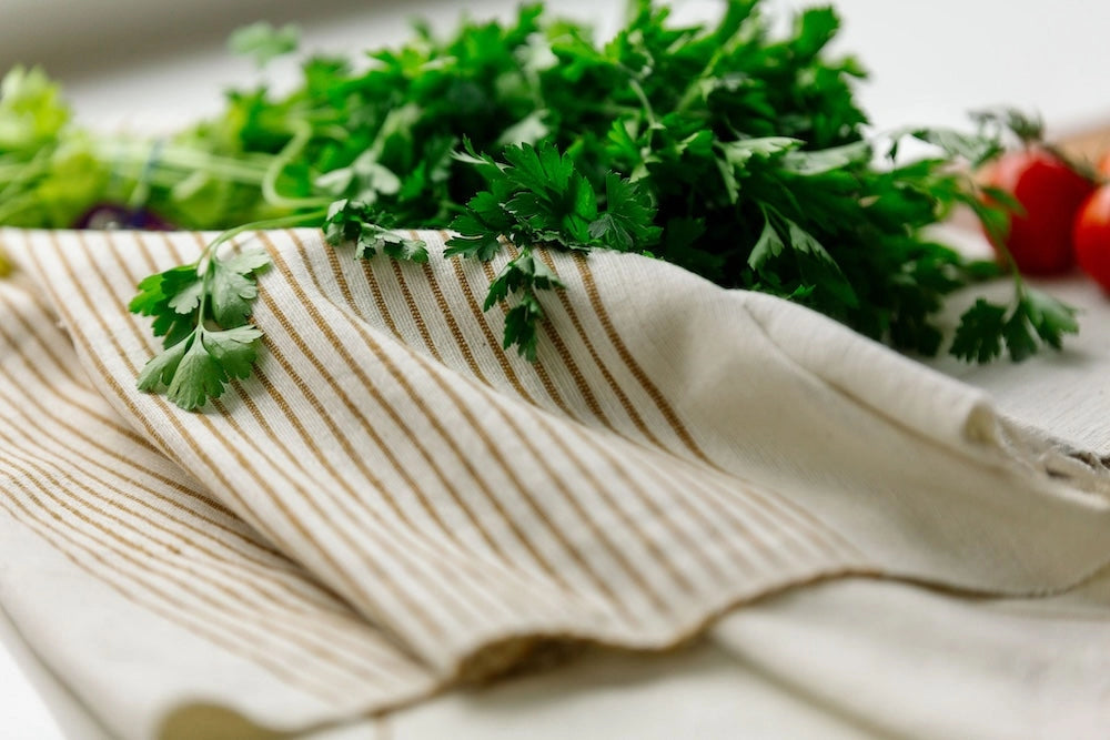 Linge de cuisine tissé en coton d'Éthiopie