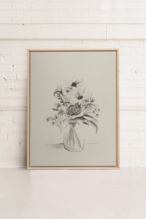 SPRING BOUQUET, Oeuvre sur toile étirée