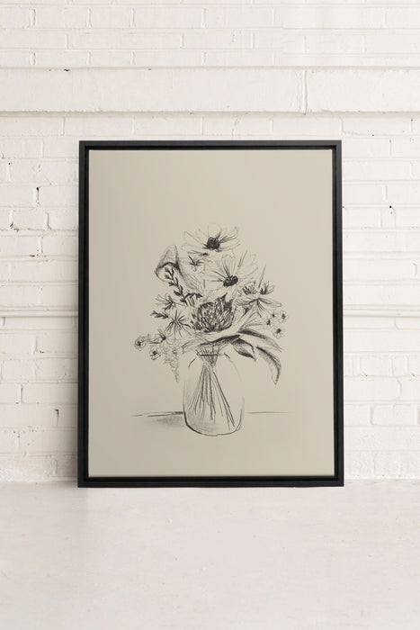 SPRING BOUQUET, Oeuvre sur toile étirée