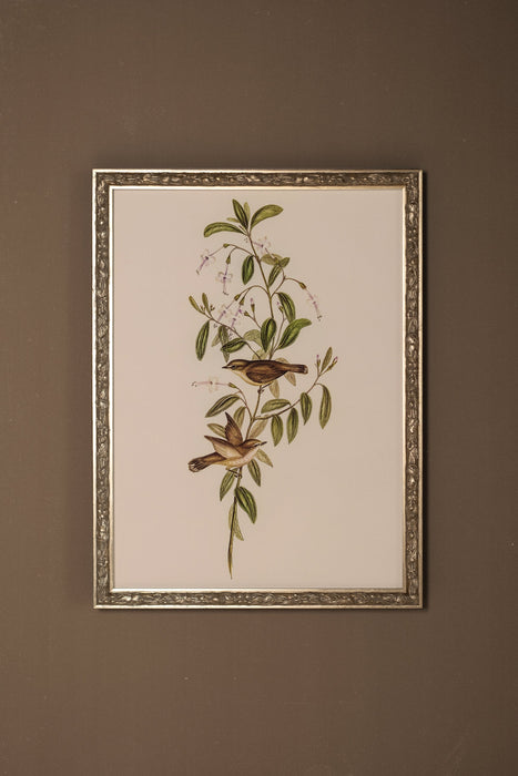 ÉVEIL PRINTANIER, Oeuvre sur toile rigide, encadré Vintage Argent