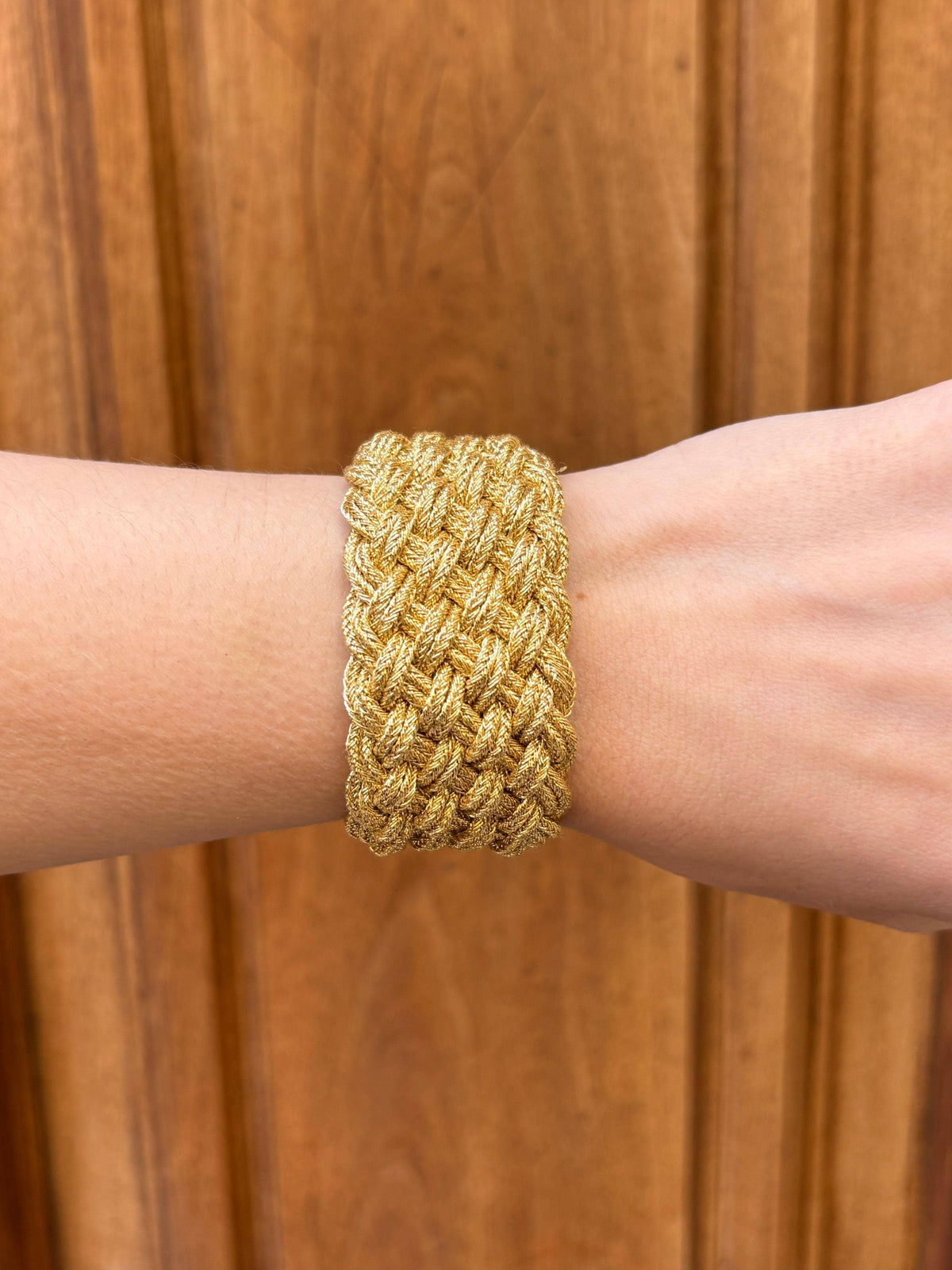 Bracelet Lubna or tressé large - Maroc