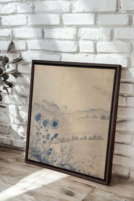 FLORAL HILLS, Oeuvre sur toile étirée