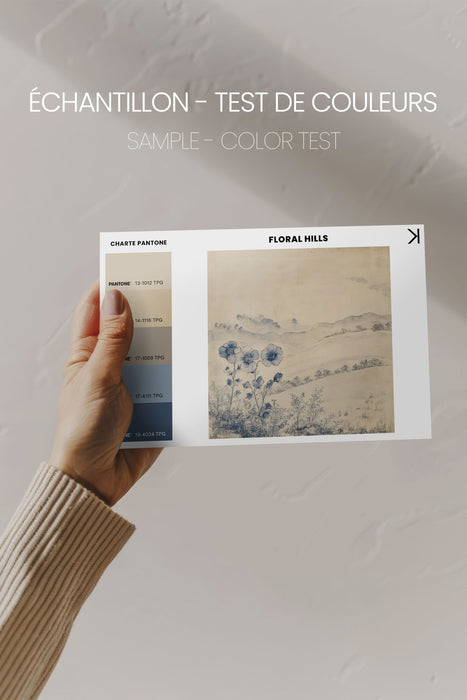 FLORAL HILLS, Oeuvre sur toile étirée