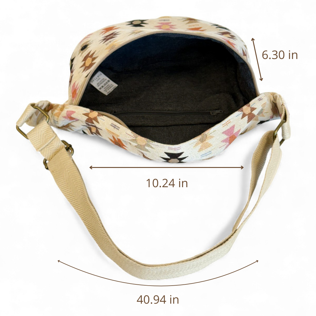Sac banane à motif géométrique