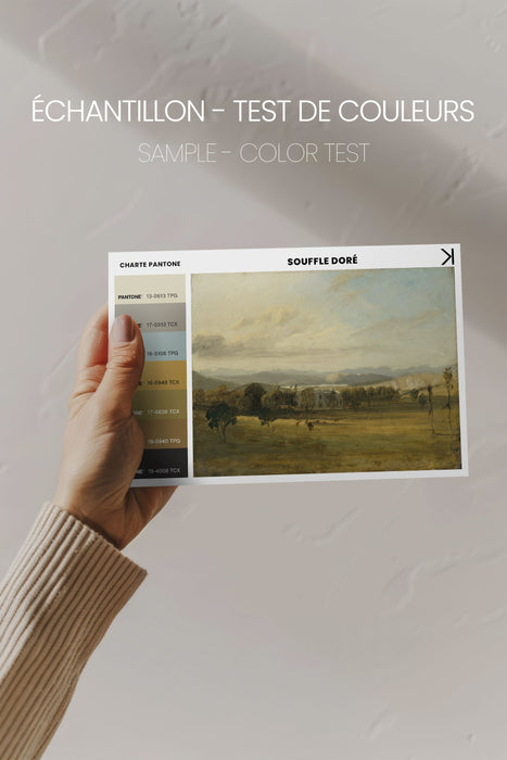 SOUFFLE DORÉ, Oeuvre sur toile étirée