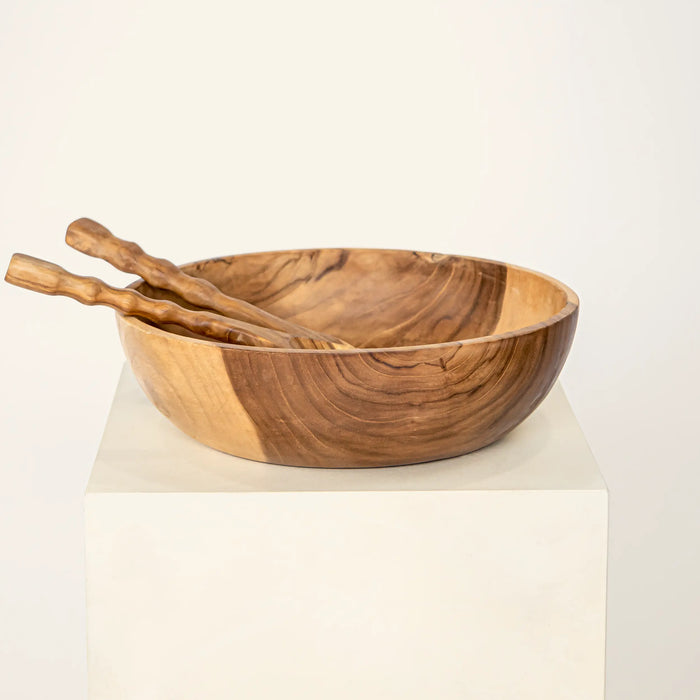 Bol à salade en bois de teck
