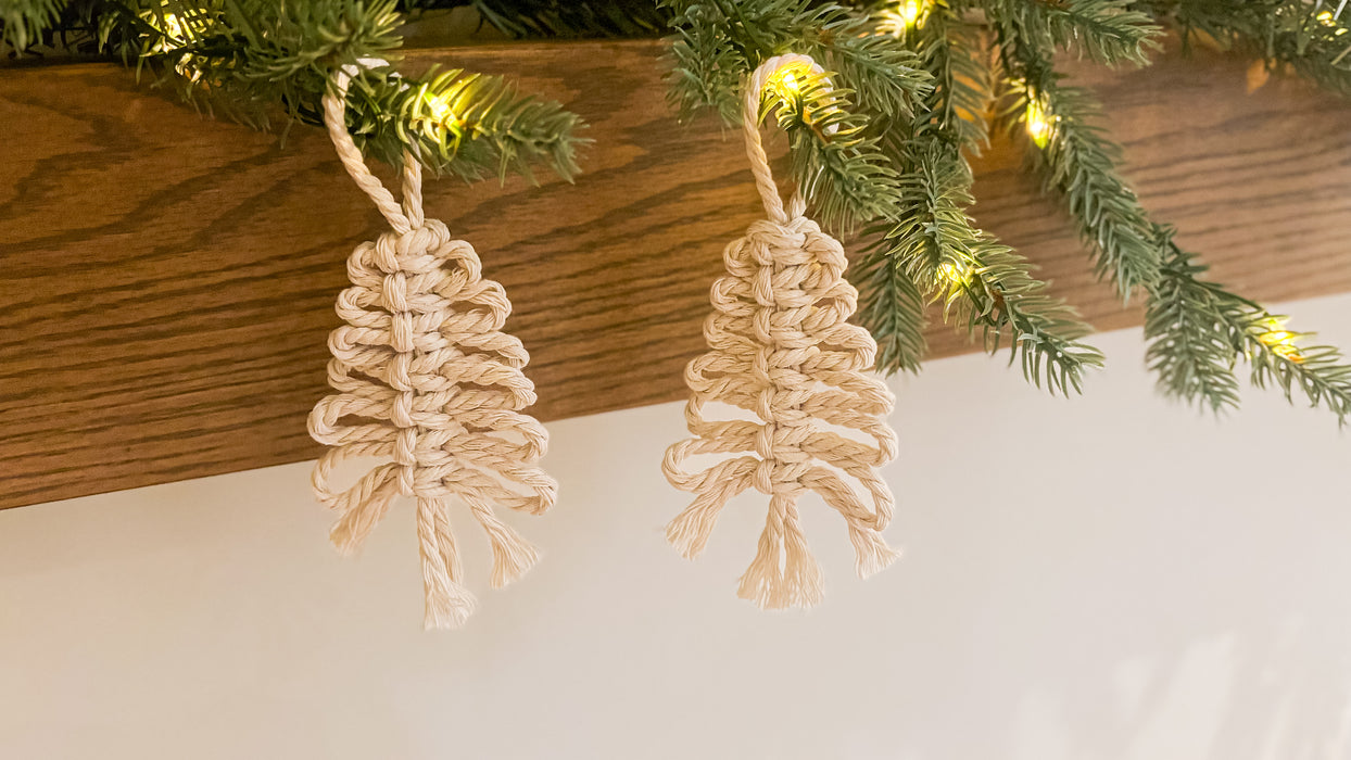 CANADA: Ornement de sapin de Noël en macramé | décoration bohème