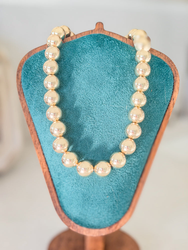 Collier ras-de-cou à perles - Acier 14k- Étanche - Canada