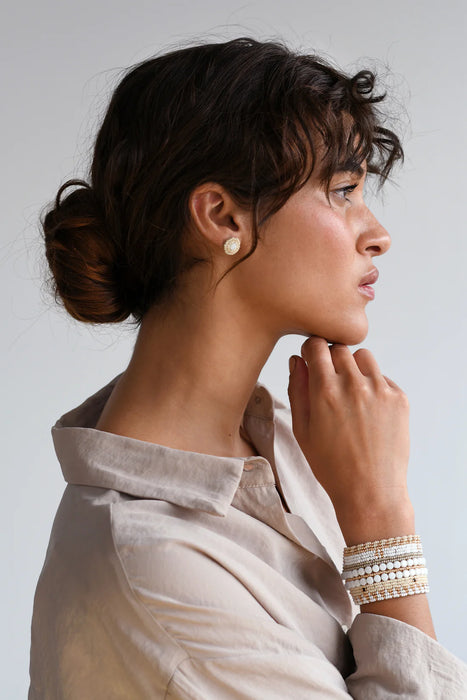 Leather electric bracelet – WHITE, GOLD, PINK, GREY, TAUPE, BLACK