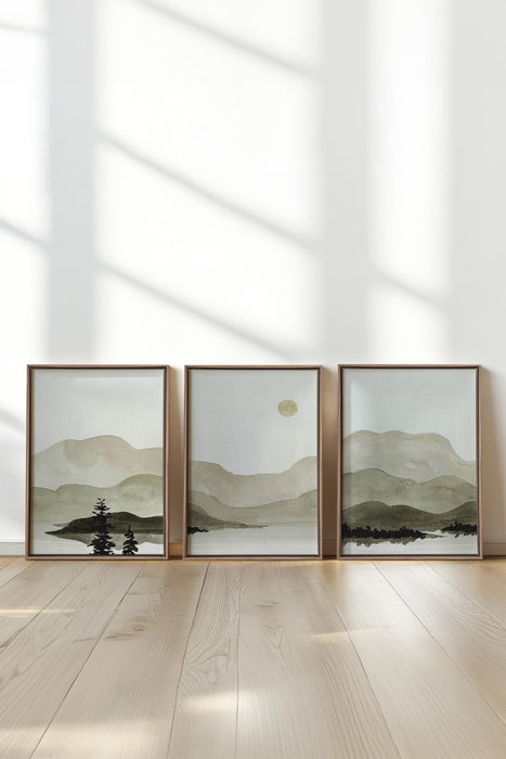 ÉCHOS (3 Oeuvres sur toile étirée)