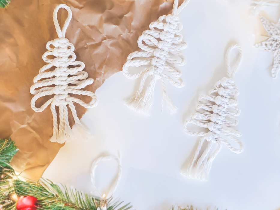 CANADA: Ornement de sapin de Noël en macramé | décoration bohème