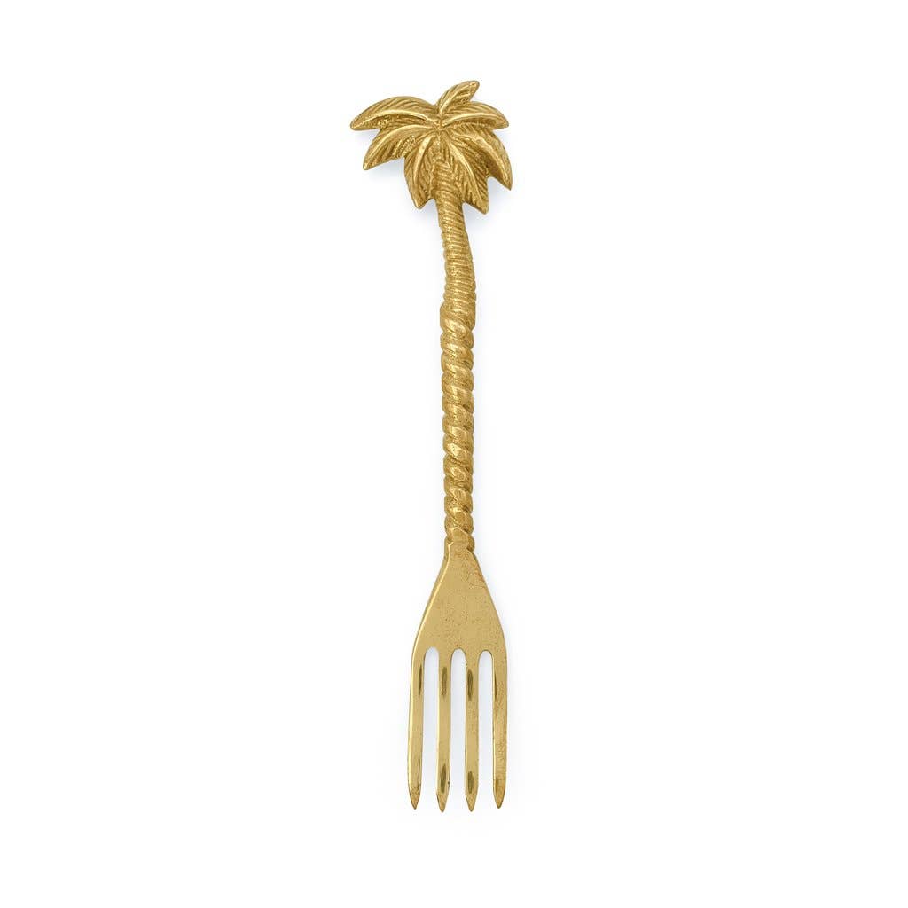 Couvert en palmier en laiton or de Bali
