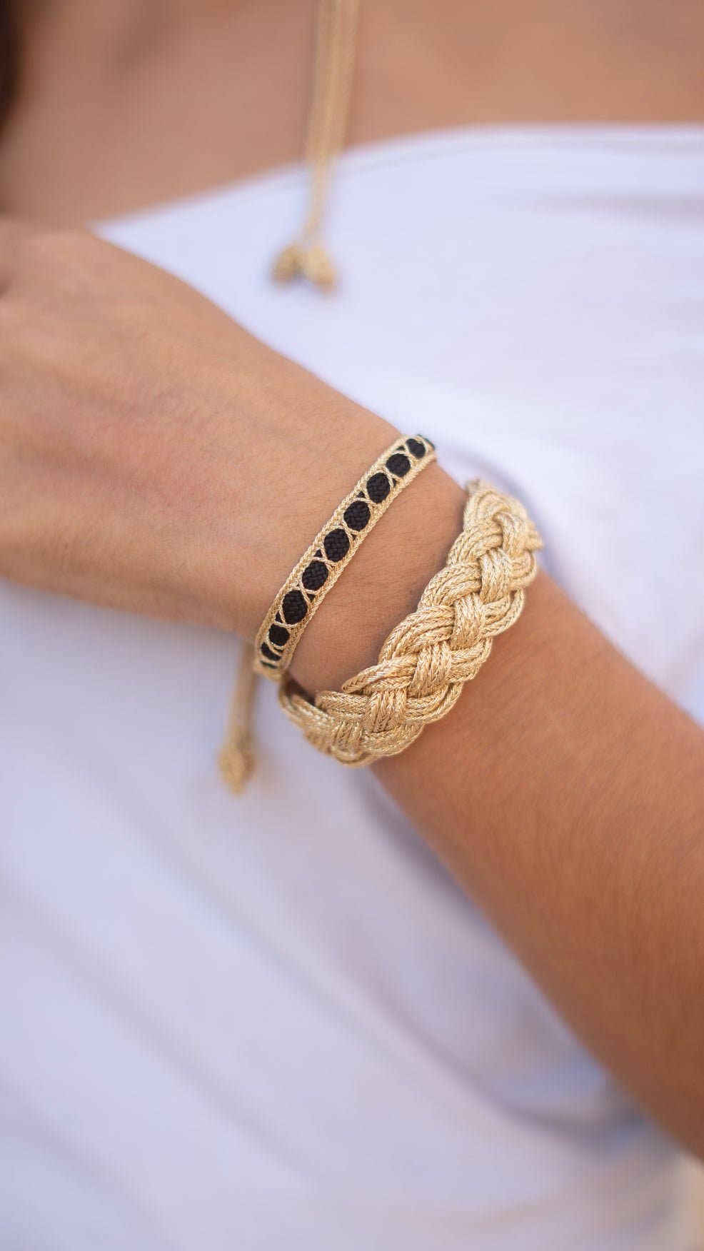 Bracelet Ahlam Noir et or - Maroc
