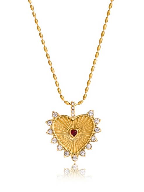 Collier Cœur de Rubis – Or 18K -Canada