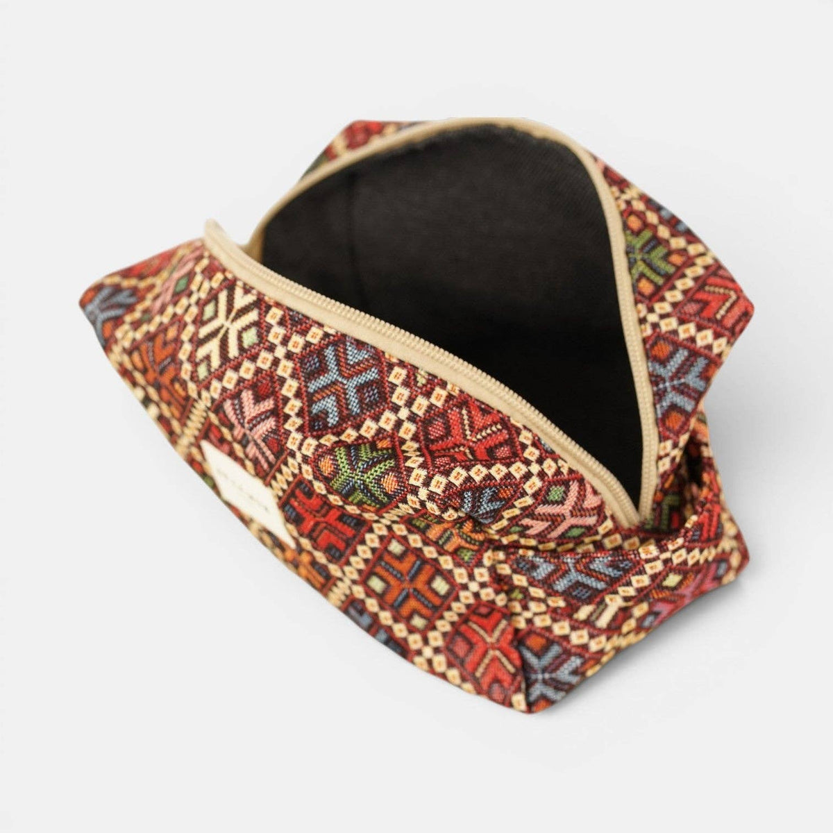Trousse de maquillage carrée géométrique – Multicolore - d’Espagne