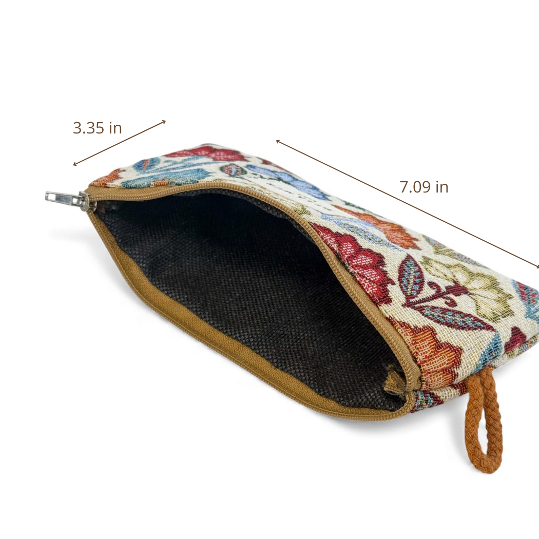 Étui à lunettes motif floral