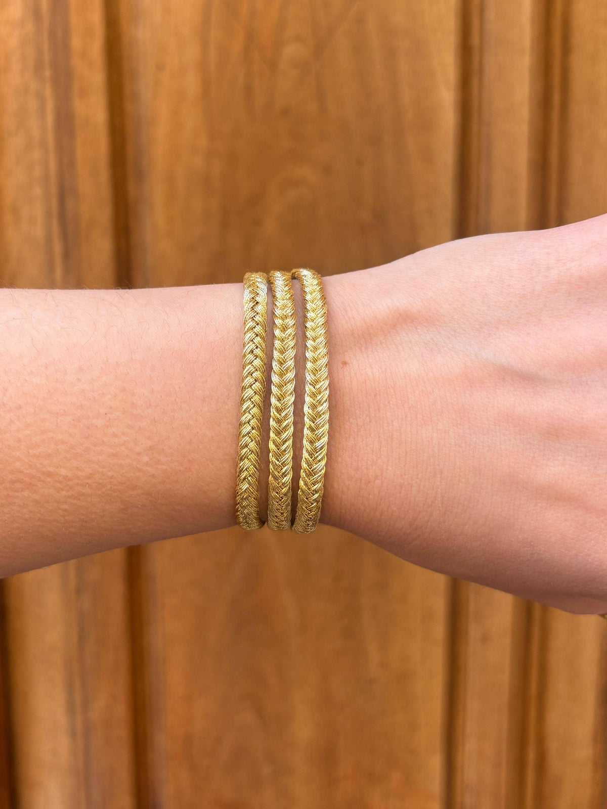 Bracelet Amal Triple or - Maroc
