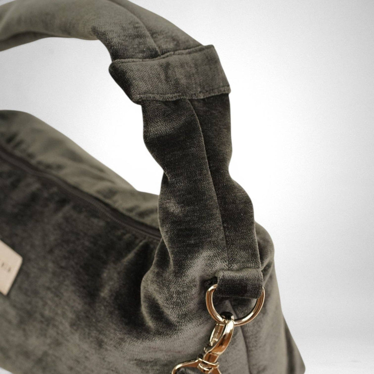 Sac de soirée moyen en velours – Noir-d’Espagne