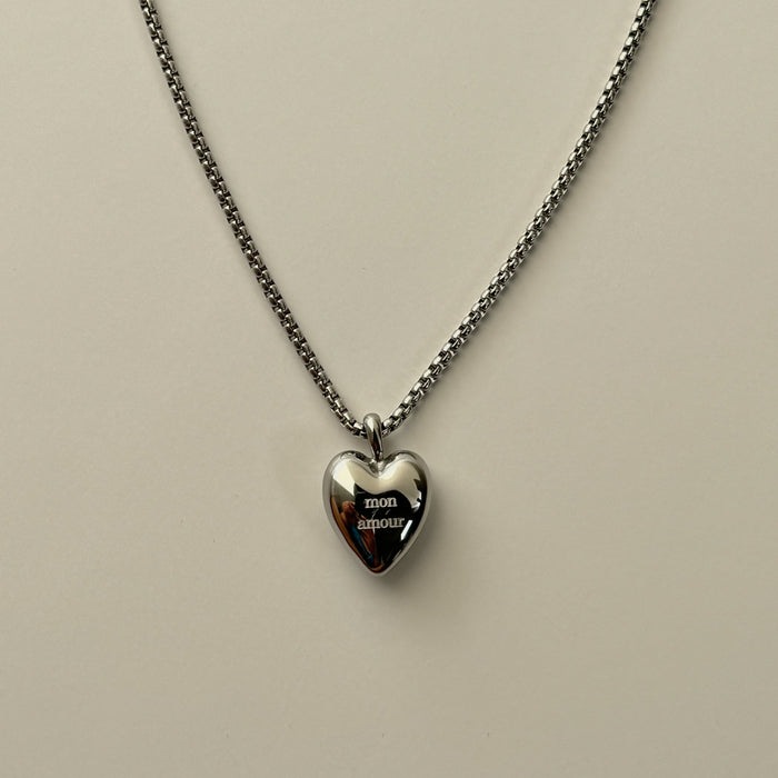 Mon Amour Collier-argent/Necklace- Silver
